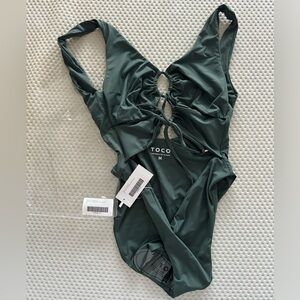 Toco Swim Carib One Piece in Eucalyptus, Size M